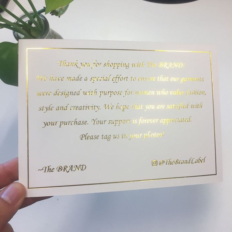 Gold Foil Cards factory