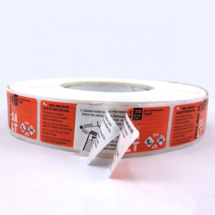 booklet label on roll